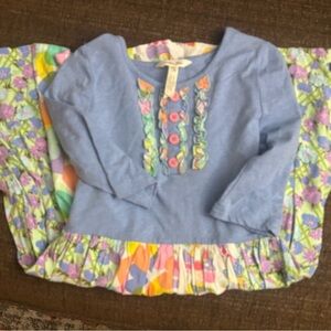 Matilda Jane Dress Floral Blue Kids Top